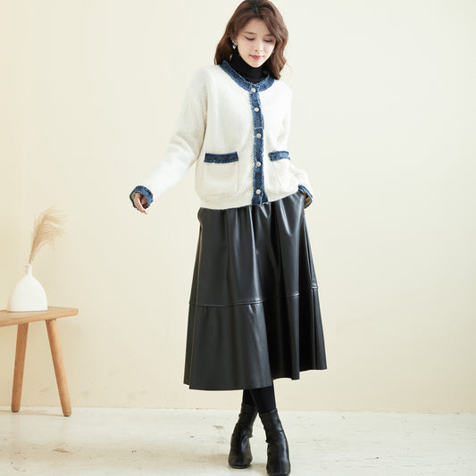 Cardigan (with Denim) 開襟衫（配牛仔布）