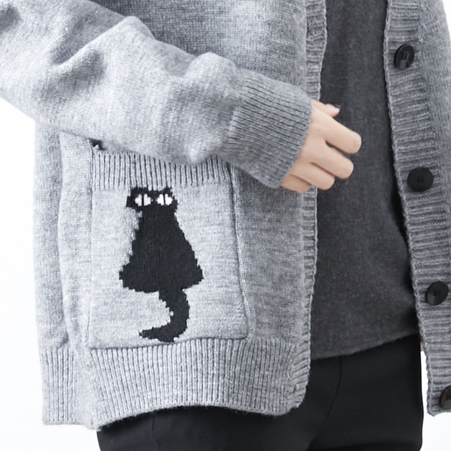 Cardigan with cute cats 可愛貓咪開襟衫