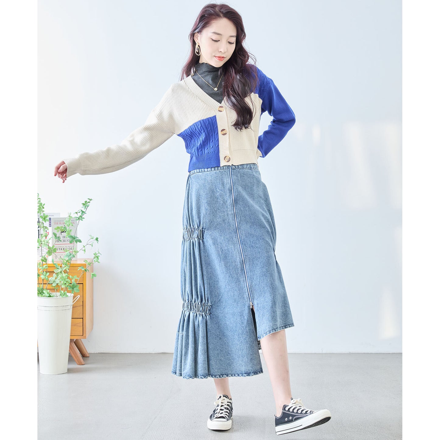 Colour Block Cardigan 開襟衫