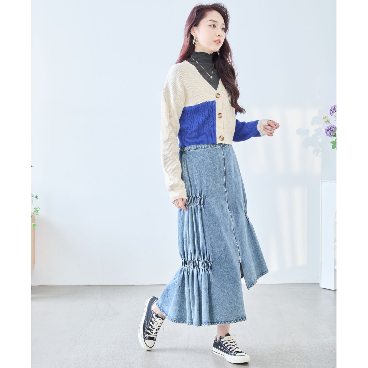 Colour Block Cardigan 開襟衫