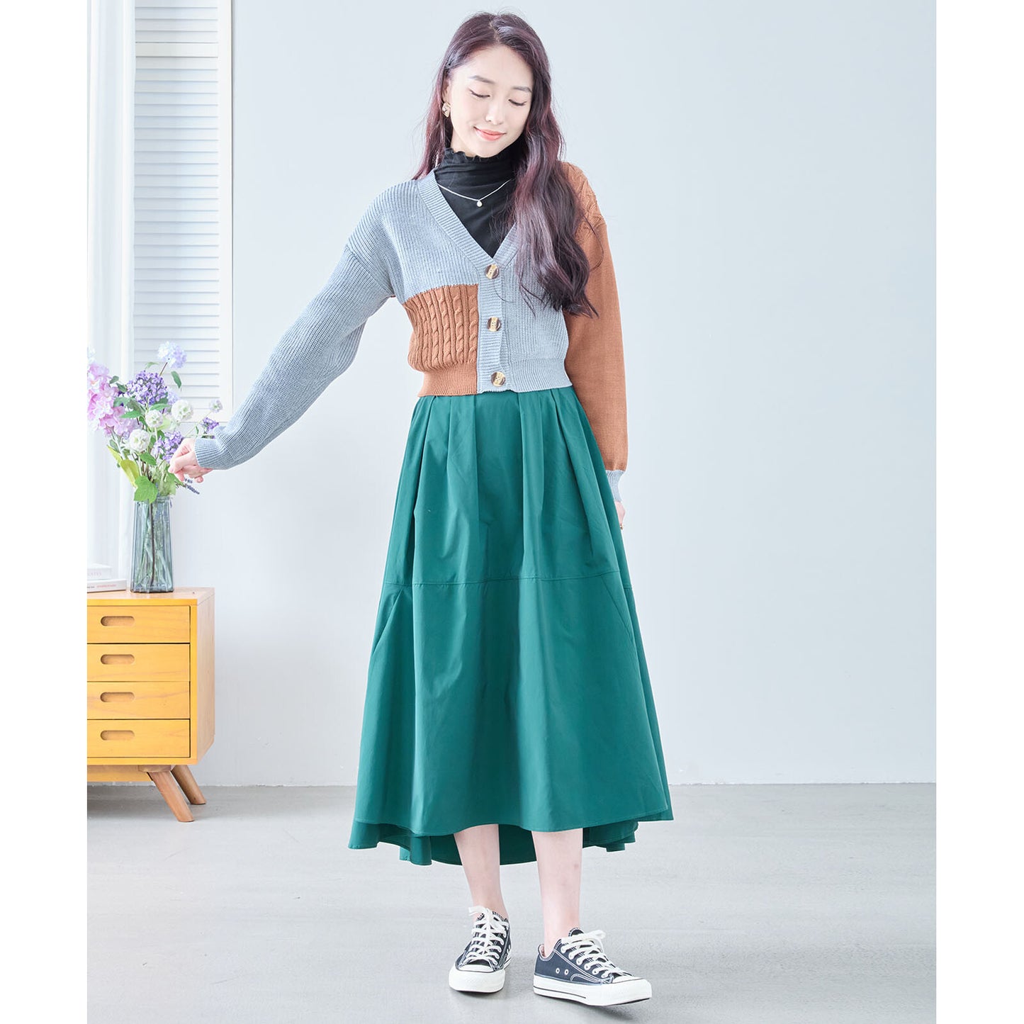 Colour Block Cardigan 開襟衫