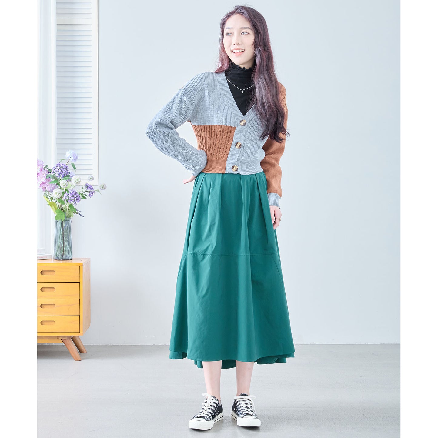 Colour Block Cardigan 開襟衫