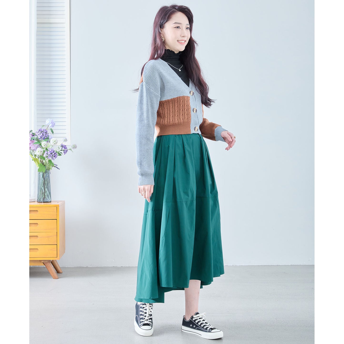 Colour Block Cardigan 開襟衫