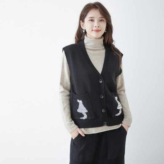 Knit Vest (Cat) 貓貓針織背心
