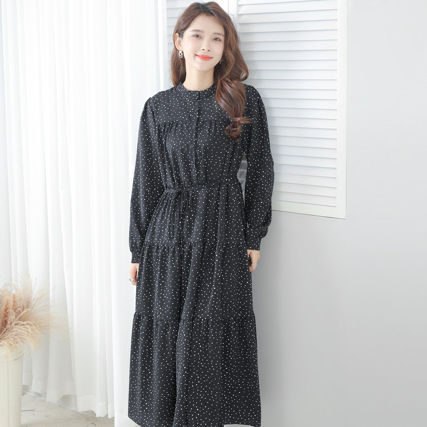 Tiered Polka Dot Dress 分層圓點連身裙