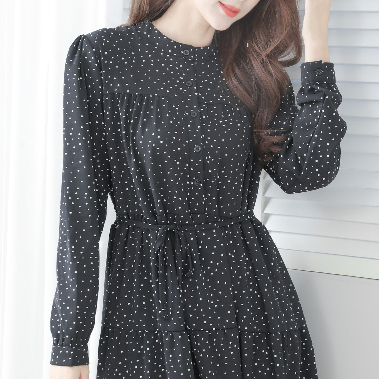 Tiered Polka Dot Dress 分層圓點連身裙