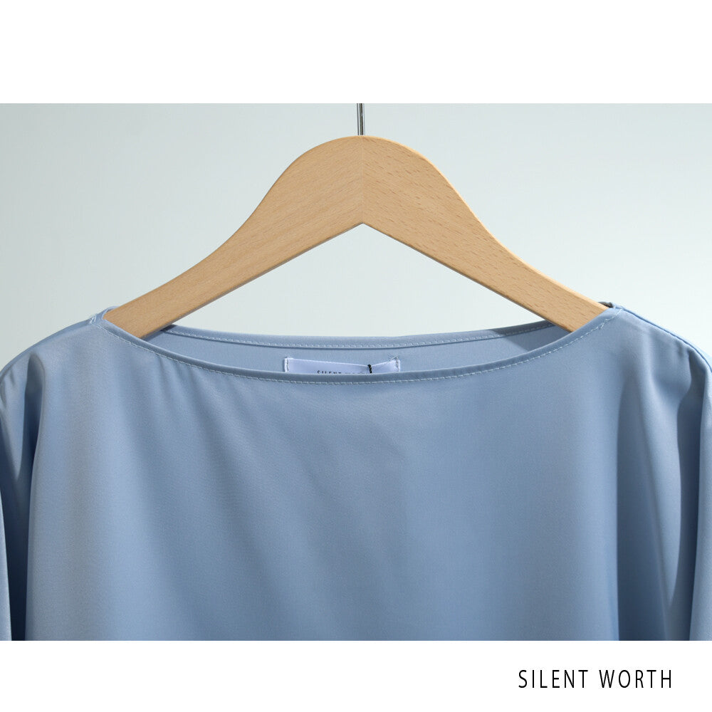Dolman Sleeve Pullover Shirt/Blouse 紐扣襯衫/襯衫蝙蝠袖套頭緞面 (CALA # 1108907)