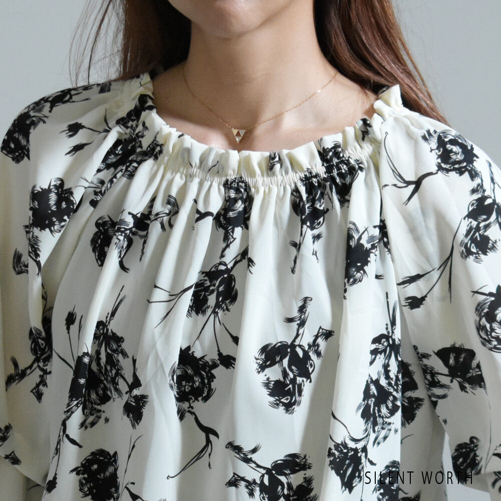 Floral Pattern Shirt/Blouse 花卉圖案繫扣襯衫/襯衫 (CALA # 1109401)