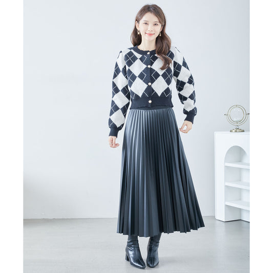 Cardigan Argyle Pattern 開襟衫-菱形圖案