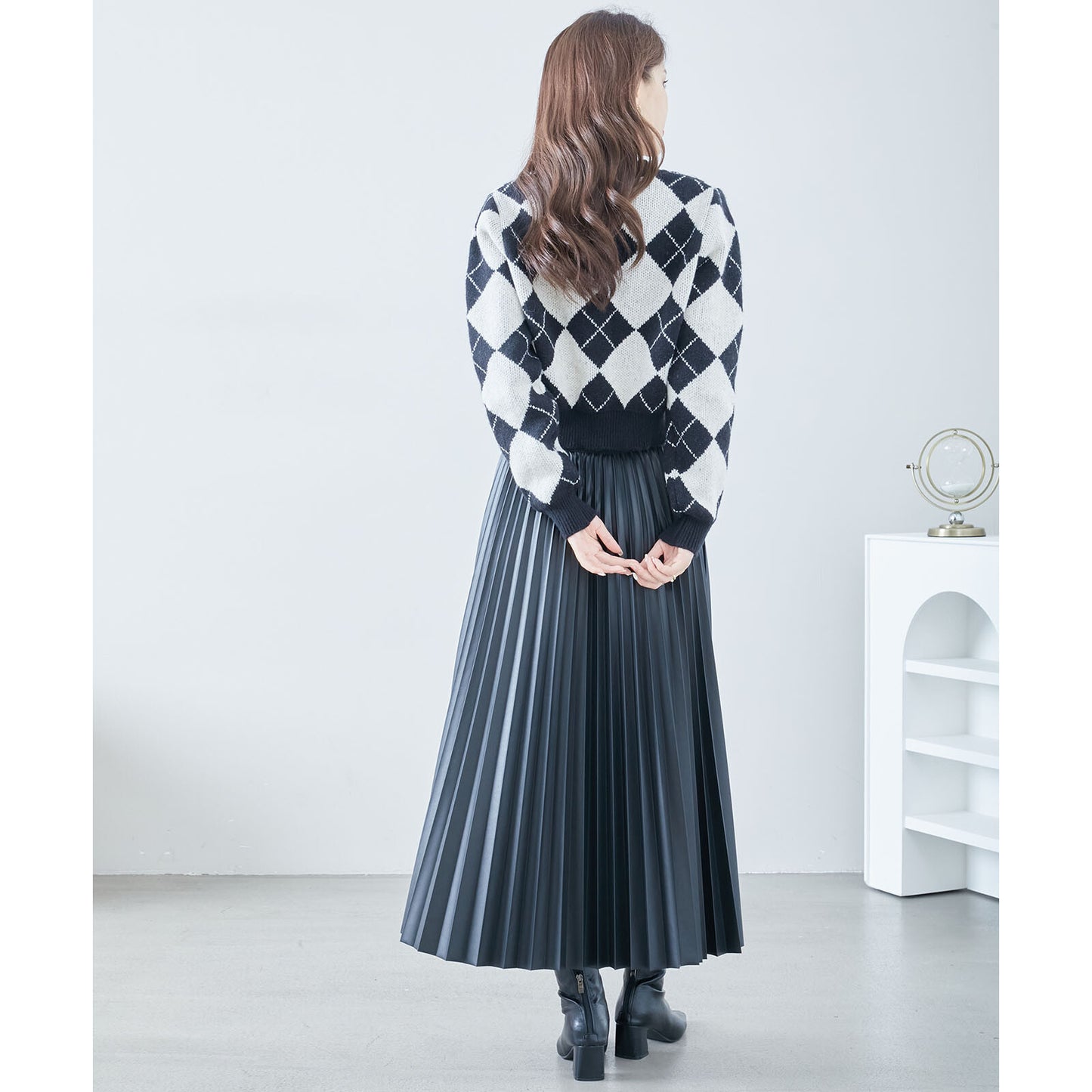 Cardigan Argyle Pattern 開襟衫-菱形圖案