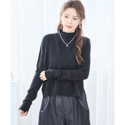 High Neck Sweater and Vest (2-Set) 高領毛衣和背心（2 件套）