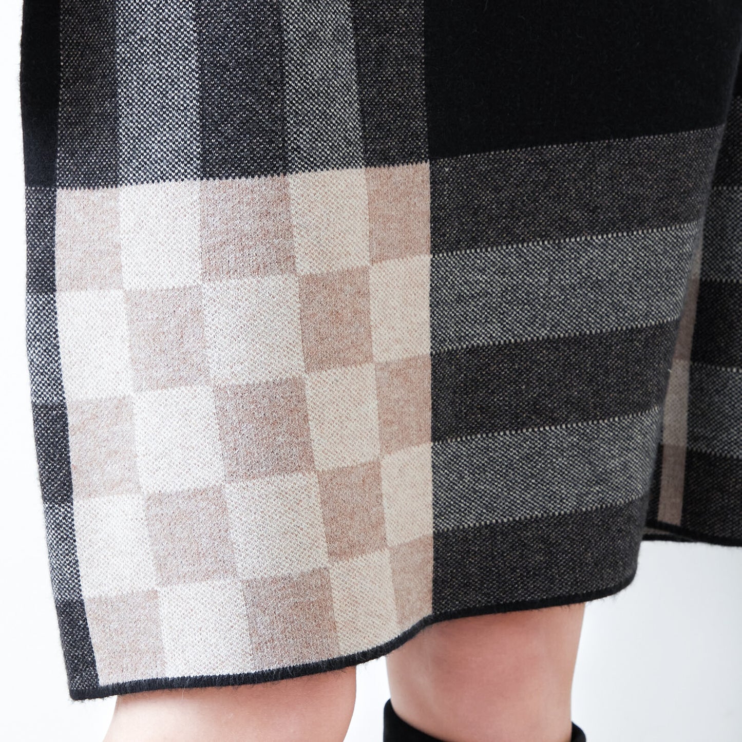 Plaid Knit Dress 格子針織連身裙