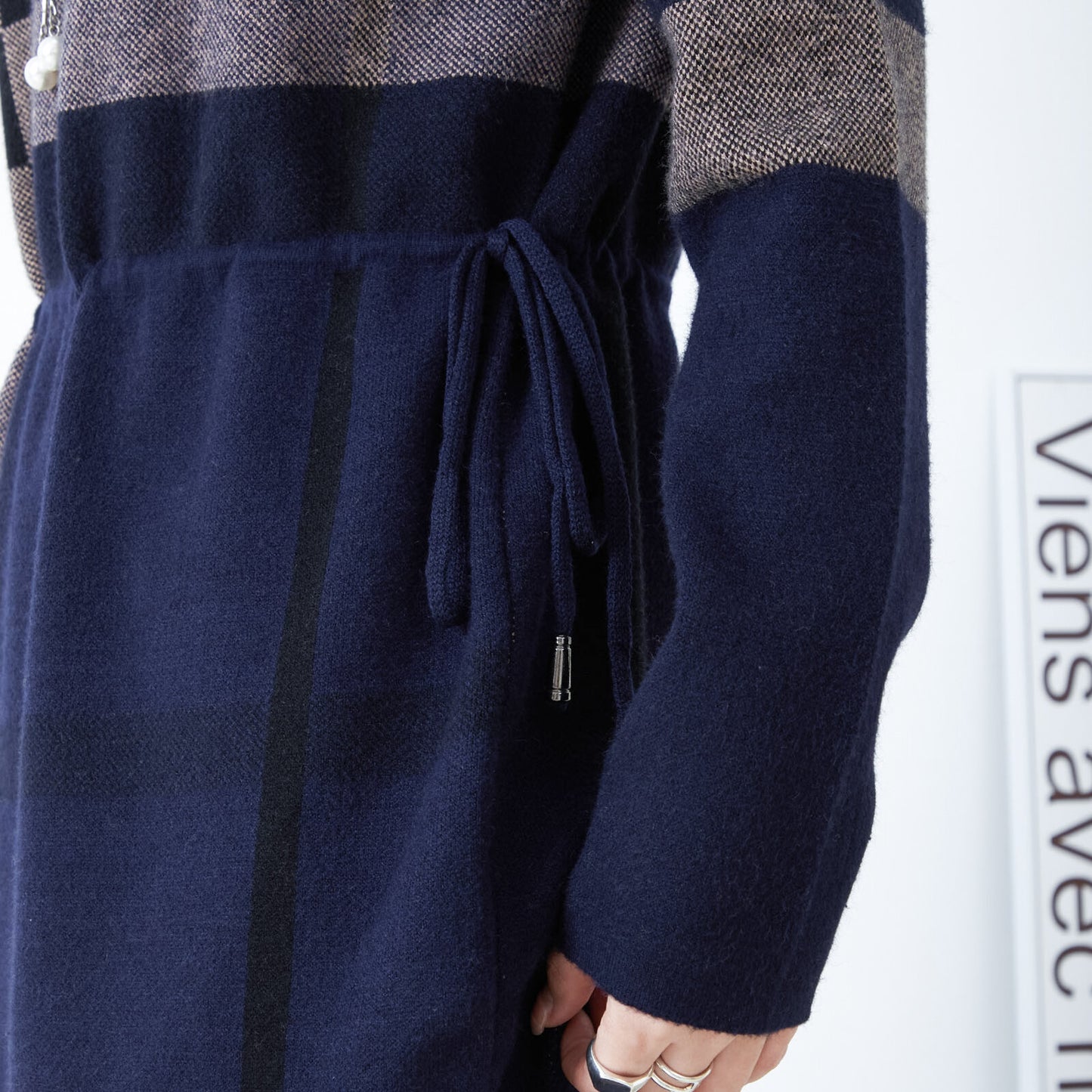 Plaid Knit Dress 格子針織連身裙
