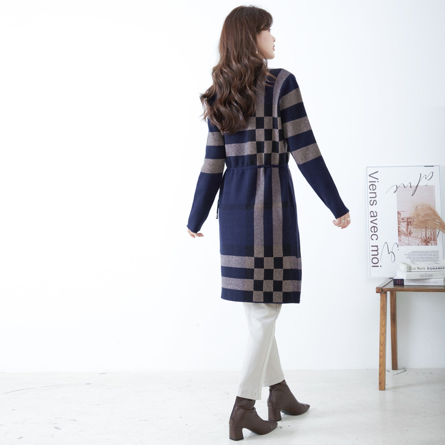 Plaid Knit Dress 格子針織連身裙